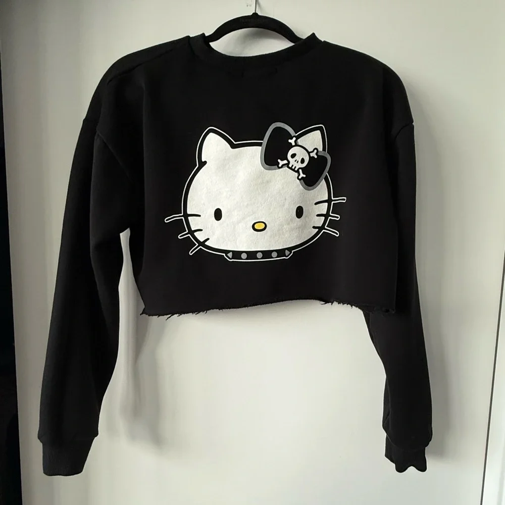 Dolls Kill x Hello Kitty cropped sweatshirt size small - Picture 2 of 4